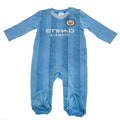 Front - Manchester City FC Baby 2023/2024 Sleepsuit