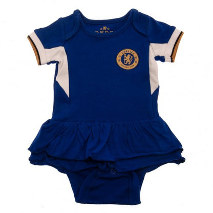 Front - Chelsea FC Baby 2023-2024 Tutu Skirt Bodysuit
