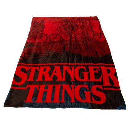 Front - Stranger Things Upside Down Coral Fleece Blanket