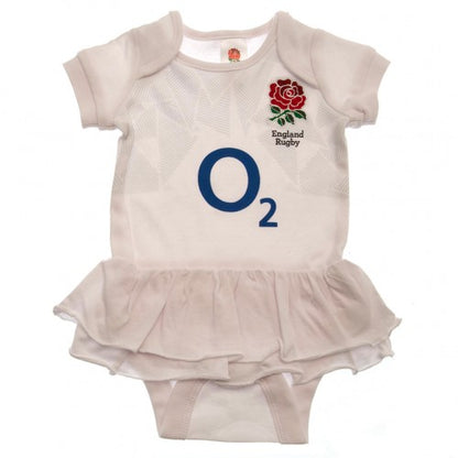 Front - England RFU Baby 2023-2024 Double Frill Tutu