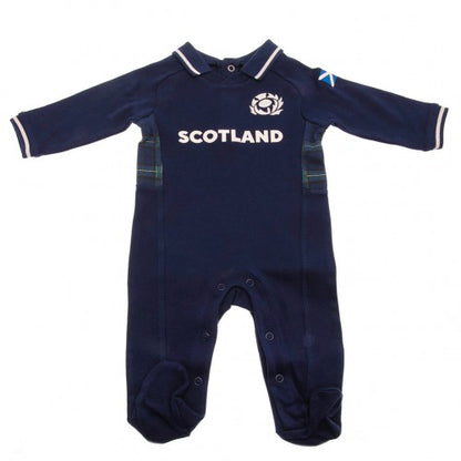 Front - Scotland RU Baby 2023 Sleepsuit