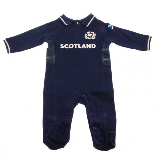 Front - Scotland RU Baby 2023 Sleepsuit