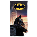Front - Batman Logo Cotton Beach Towel