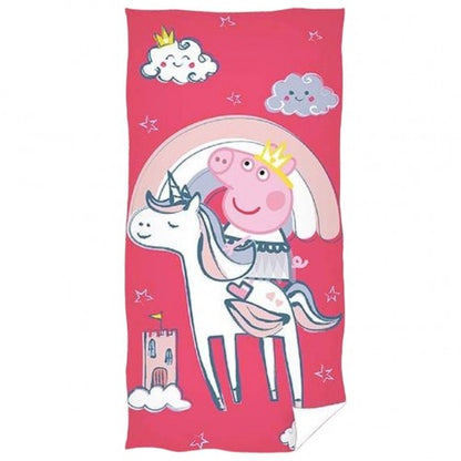 Front - Peppa Pig Unicorn Beach Towel