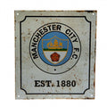 Front - Manchester City FC Official Retro Logo Sign