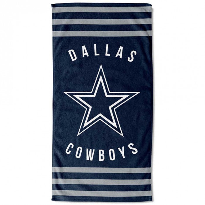 Front - Dallas Cowboys Stripe Beach Towel