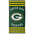 Front - Green Bay Packers Stripe Beach Towel