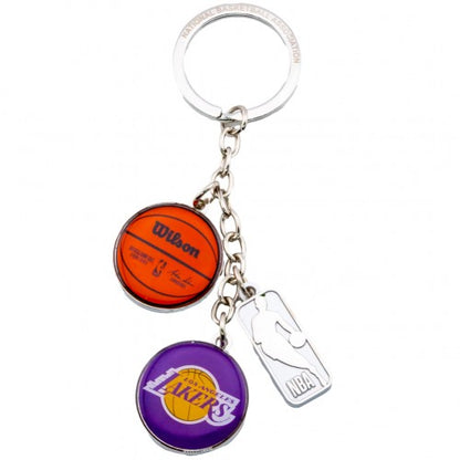 Front - Los Angeles Lakers Charm Keyring