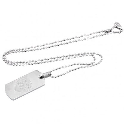 Front - Arsenal FC Slim Dog Tag And Chain