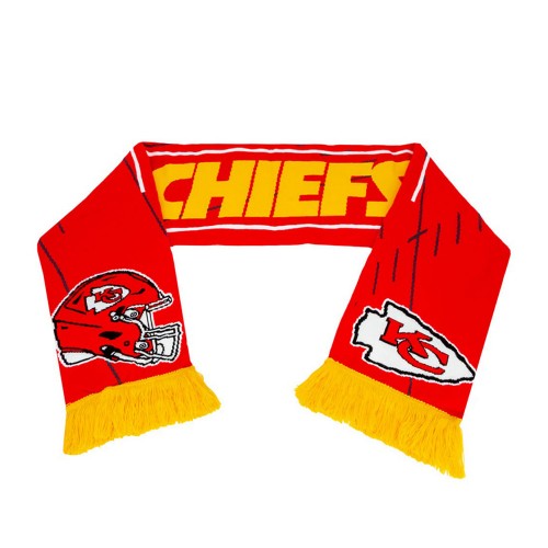 Front - Kansas City Chiefs Jacquard Winter Scarf