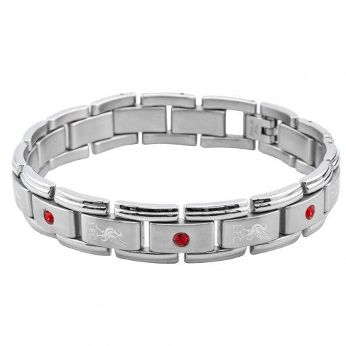 Front - Liverpool FC Faux Gemstone Bracelet
