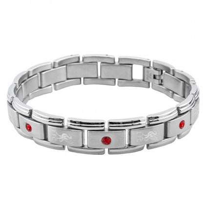 Front - Liverpool FC Faux Gemstone Bracelet