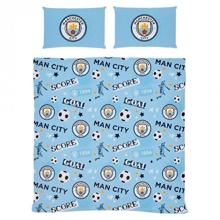 Front - Manchester City FC Striker Duvet Cover Set