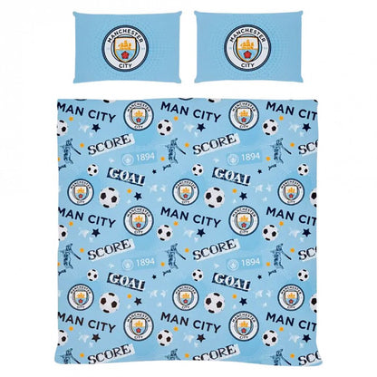 Front - Manchester City FC Striker Duvet Cover Set