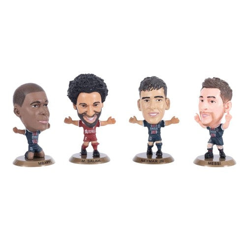 Front - SoccerStarz Mbappe Messi Salah Neymar Football Figurine