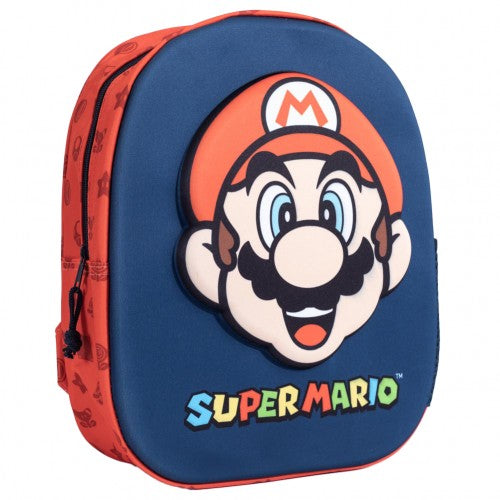 Front - Super Mario Childrens/Kids 3D Backpack