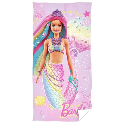 Front - Barbie Mermaid Beach Towel