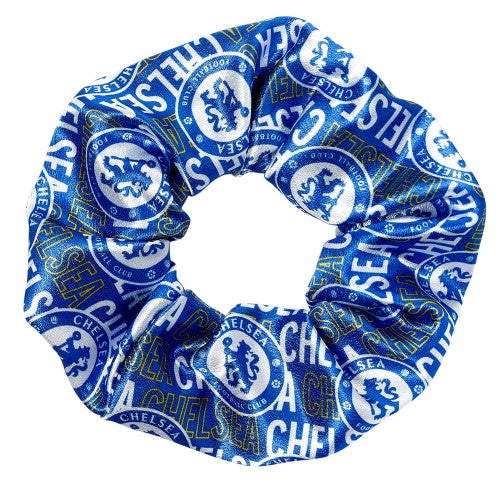 Front - Chelsea FC All-Over Print Scrunchie