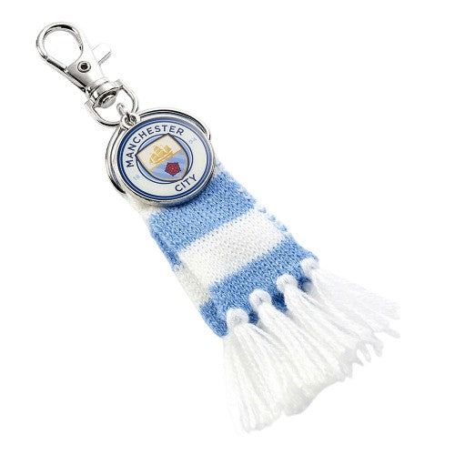 Front - Manchester City FC Bar Scarf Bag Charm