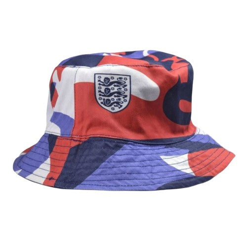 Front - England FA Unisex Adult Reversible Bucket Hat