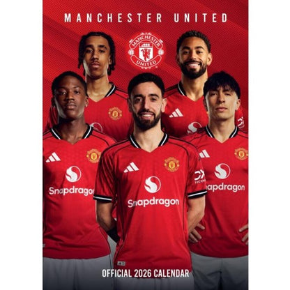 Front - Manchester United FC 2026 A3 Wall Calendar