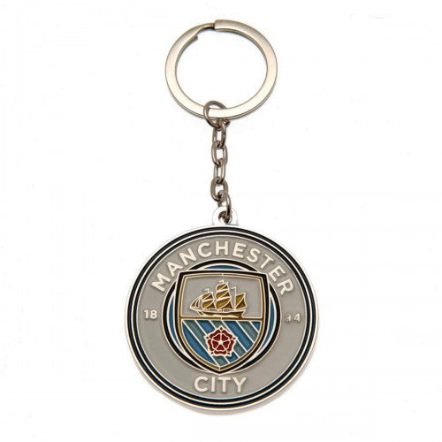 Front - Manchester United FC Keyring And Badge Set