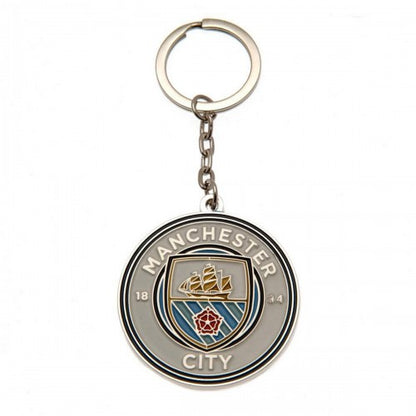 Front - Manchester United FC Keyring And Badge Set