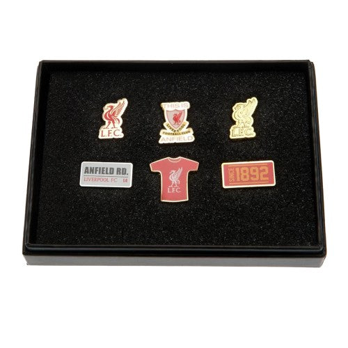 Front - Liverpool FC Alloy Badge Set (Pack of 6)