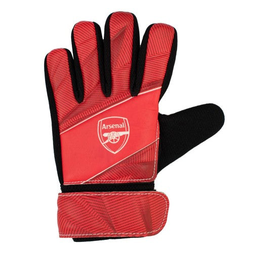 Front - Arsenal FC Childrens/Kids Fuse Goalkeeper Gloves