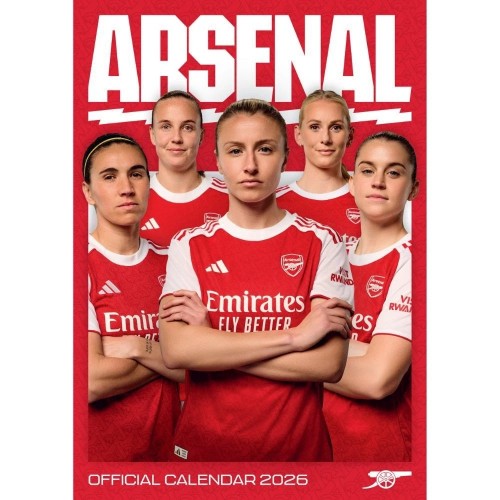 Front - Arsenal WFC 2026 A3 Wall Calendar