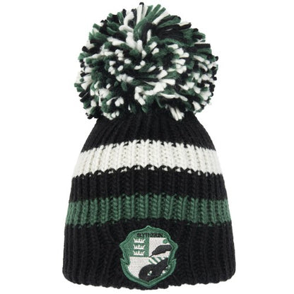 Front - Harry Potter Unisex Adult Slytherin Bobble Beanie
