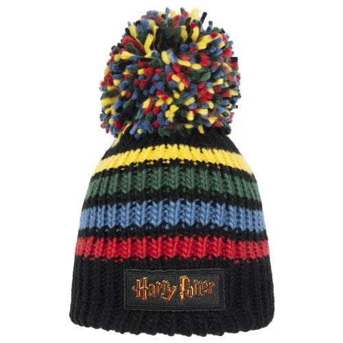 Front - Harry Potter Unisex Adult Logo Bobble Beanie