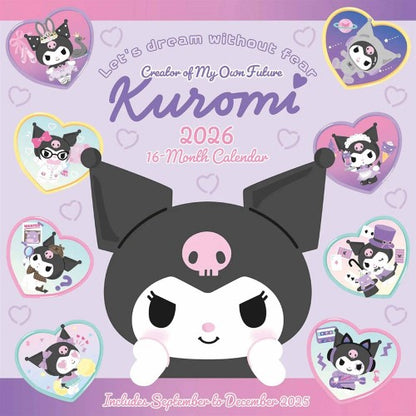 Front - Kuromi 2026 Square Wall Calendar