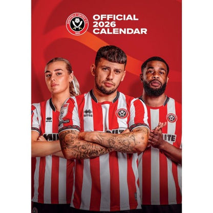 Front - Sheffield United FC 2026 A3 Wall Calendar