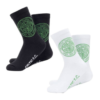 Front - Celtic FC Unisex Adult Sports Socks (Pack of 2)