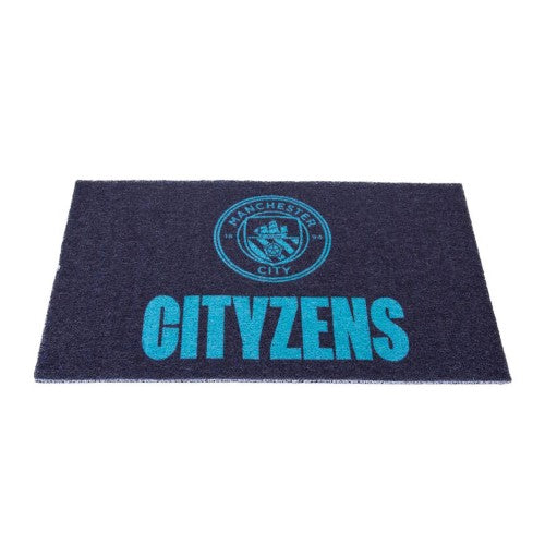 Front - Manchester City FC Loop Pile Door Mat