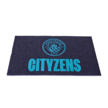 Front - Manchester City FC Loop Pile Door Mat