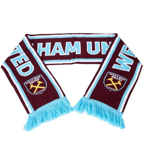 Front - West Ham United FC Crest Scarf