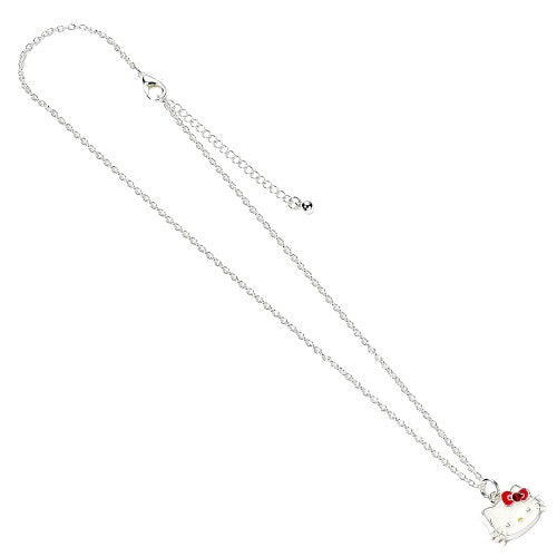 Front - Hello Kitty Silver Painted Necklace