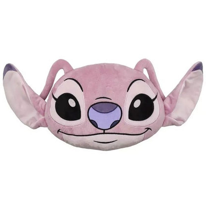 Front - Lilo & Stitch Shaped Angel Filled Cushion