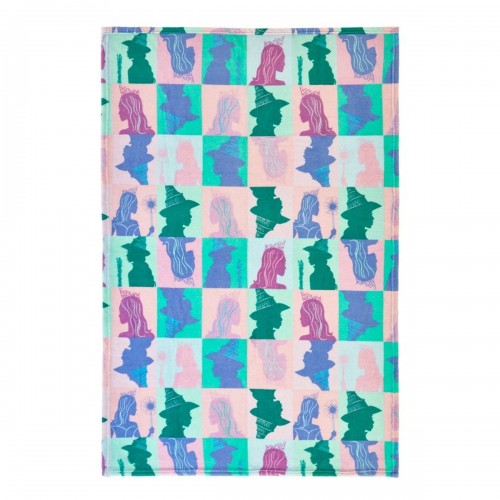 Front - Wicked: For Good Fleece Elphaba and Glinda Blanket