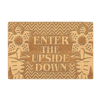 Front - Stranger Things Enter The Upside Down Embossed Door Mat