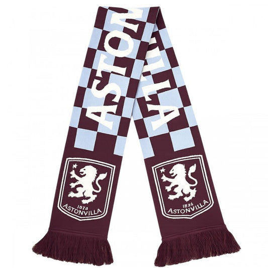 Front - Aston Villa FC Checked Scarf