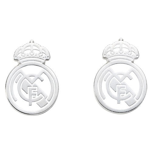 Front - Real Madrid CF Silver Painted Cufflinks