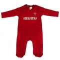 Front - Wales RU Baby Sleepsuit