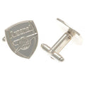 Front - Arsenal FC Silver Plated Crest Cufflinks