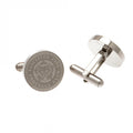 Front - Leicester City FC Stainless Steel Crest Cufflinks