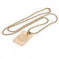 Front - Chelsea FC Gold Plated Dog Tag And Chain
