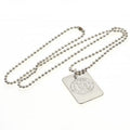 Front - Chelsea FC Silver Plated Dog Tag And Chain