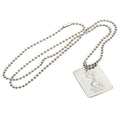 Front - Tottenham Hotspur FC Silver Plated Dog Tag And Chain